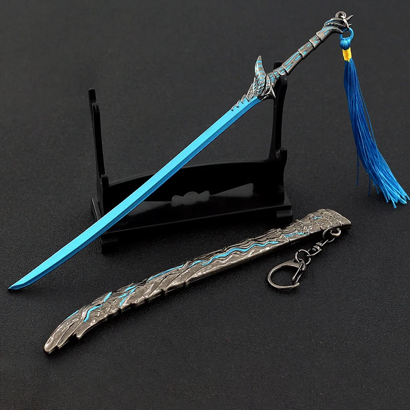 22cm Yamato Game Demon Sword Figure Peripheral Metal Craftsmanship Props Model Desktop Decoration Ornaments Birthday Gifts Toys