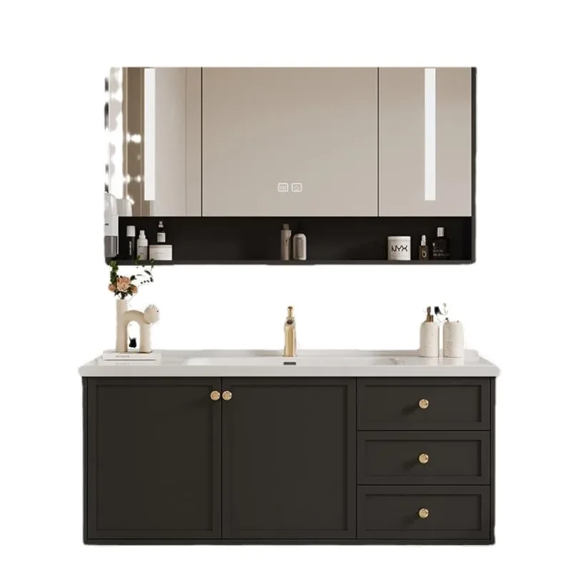 

Modern light luxury sink washbasin cabinet retro bathroom washbasin bathroom cabinet