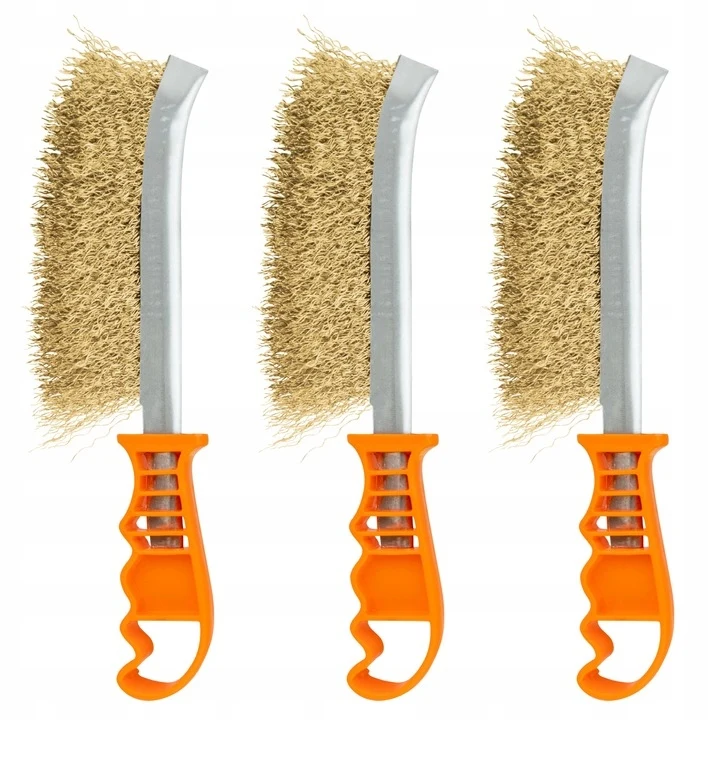 Staalborstelset met handvat 3-delig 24 cm