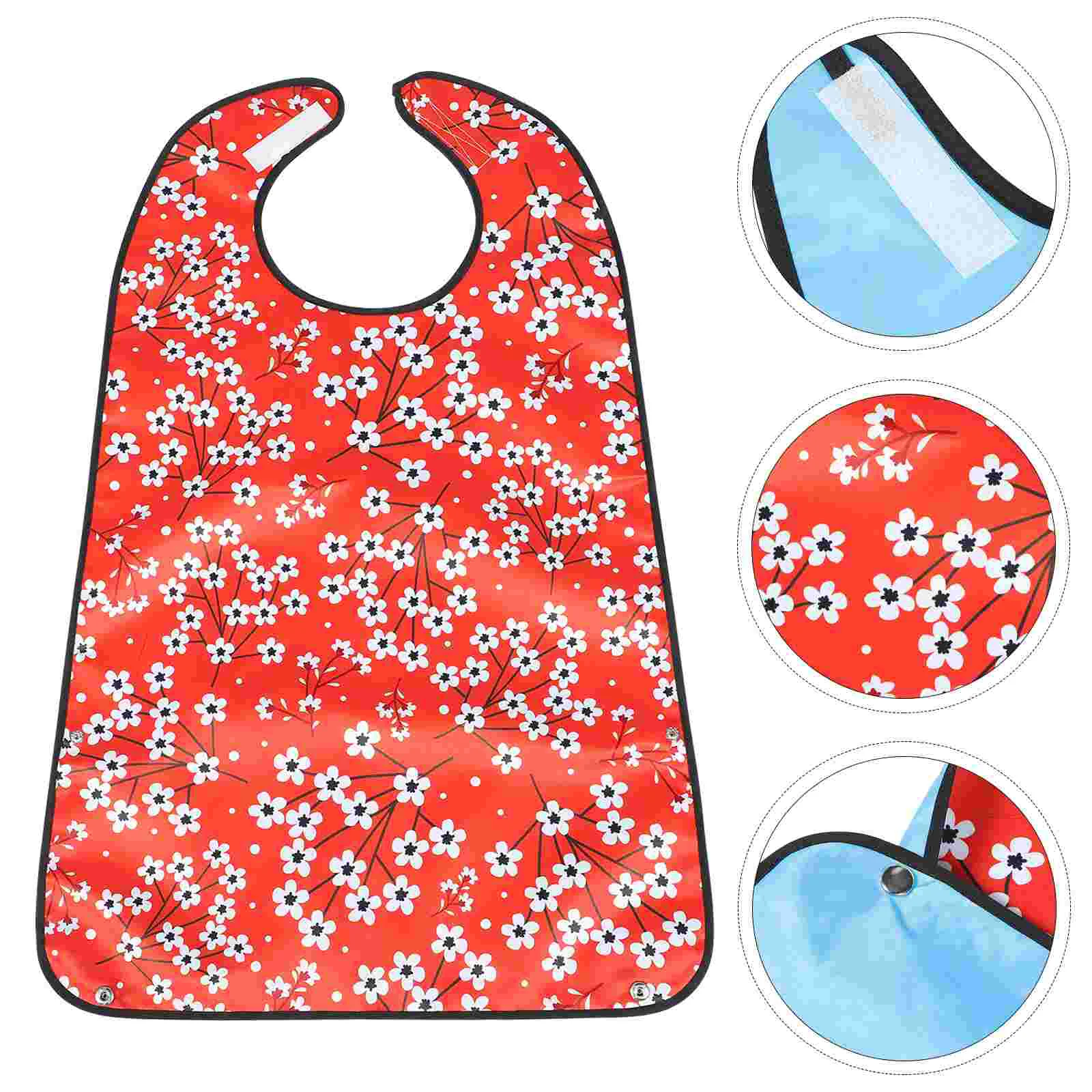 The Bib Adult Bibs Elderly Washable for Adults Women Supplies Clothes Reusable Clothing Protectors Orange Eating Cover Man