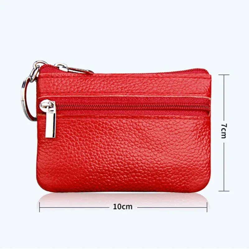 Wholesale Cartoon Mini Cowhide Small Zero Wallet Creative Korean Version Zipper Key Bag Coin Loose Money Bags Package Purse Case