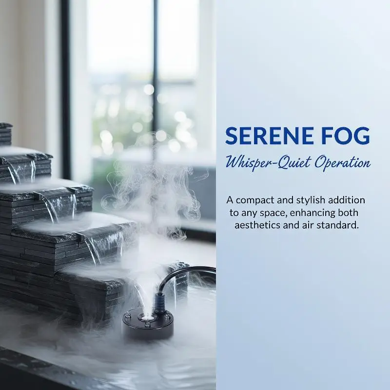 Low Noise 5V USB Mist Maker Fogger Small Nebulizer for Office Desktop Water Fountain Fish Tank Garden Decor