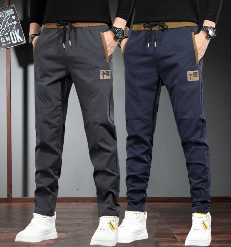 

Men's Casual Straight Leg Fce Lined Sports Long Trousers Spring Autumn Winter plus Size Comfortable Breathable Faionable
