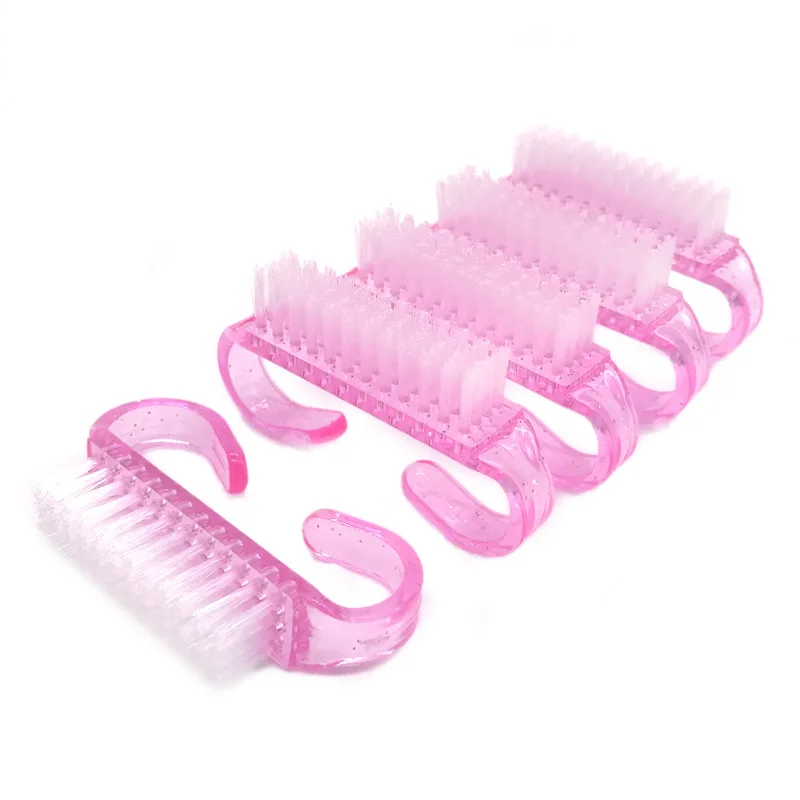 20Pcs/Lot Cleaning Nail Brush Tools Colorful Plastic Dust Cleaner Brushes Nail Art Manicure Pedicure Powder Soft Remover