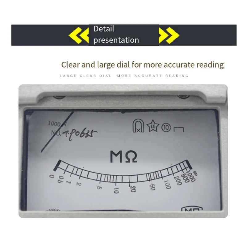 ABFN-ZC25-4 جهاز اختبار مقاومة العزل 1000 فولت Tramegger كهربائي Megohmmeter كرنك اليد Tramegger