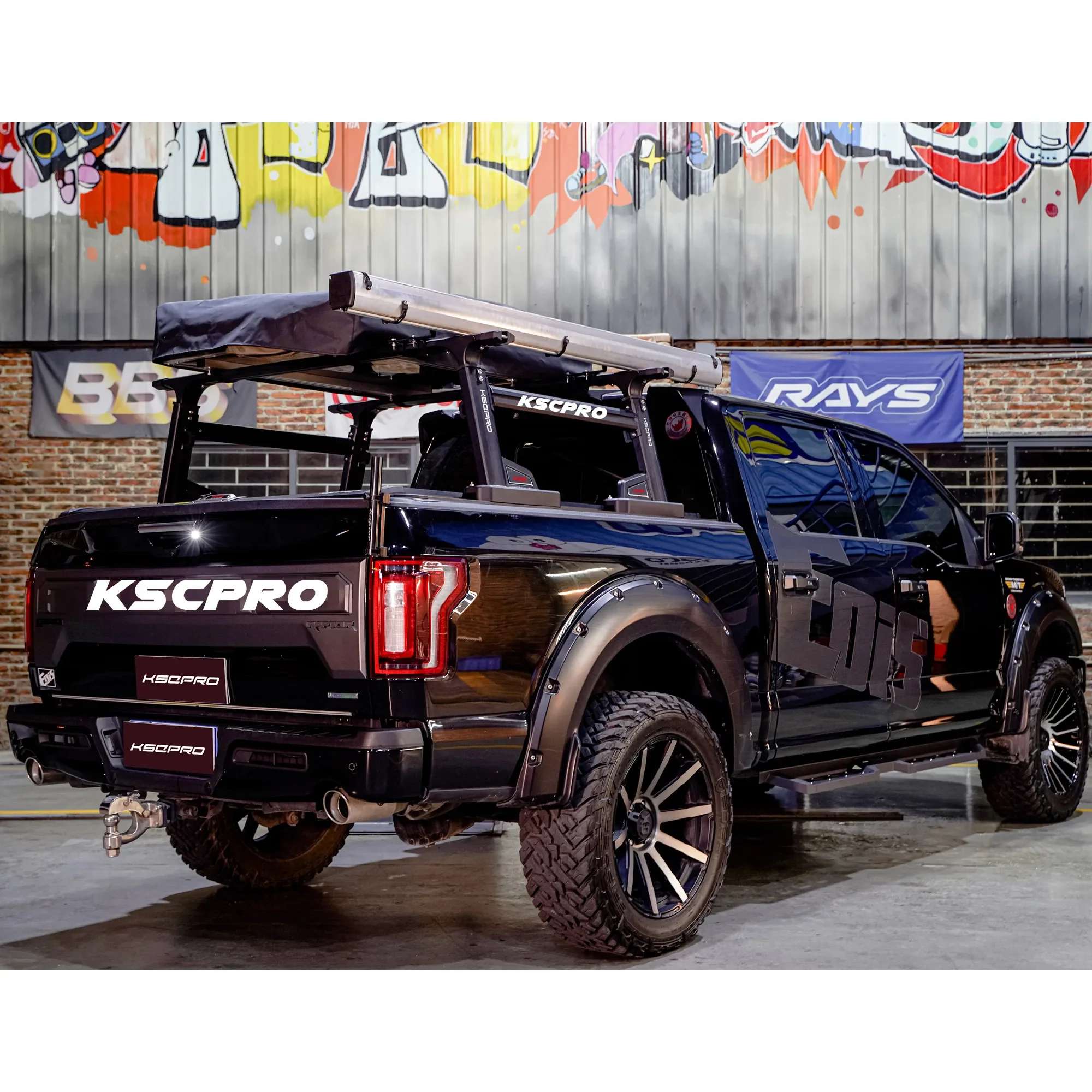 KSCPRO Full Size Truck Rack Heavy Duty Pickup Truck Bed Racks with No Drilling Installation