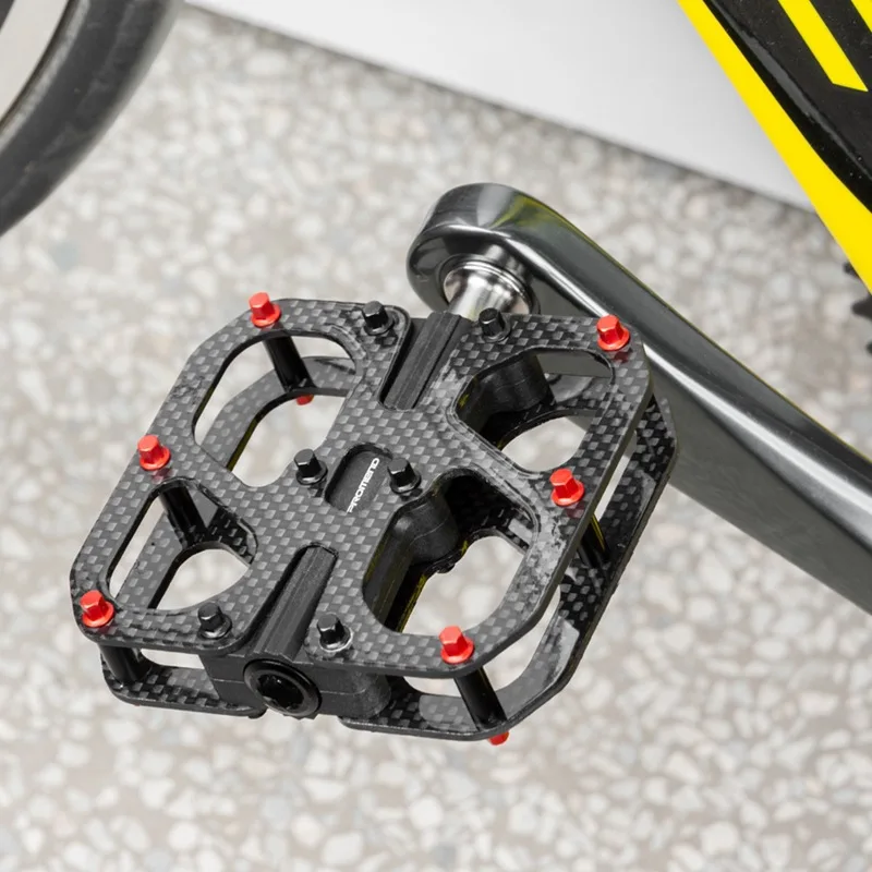 

Carbon Fiber Pedals Road Folding Bike Ultra Light 3 Perin Anti-Slip Racing Titanium Pedals