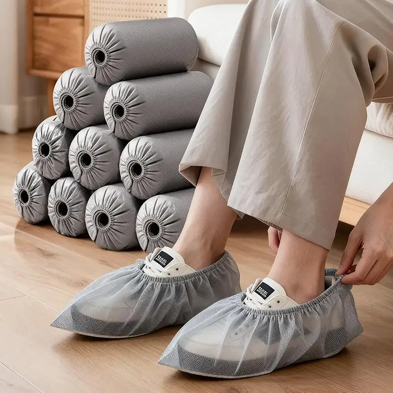 

Disposable Thickened Non-woven Indoor Shoe Covers Waterproof Slip-resistant Special Foot Covers for Children Home Use