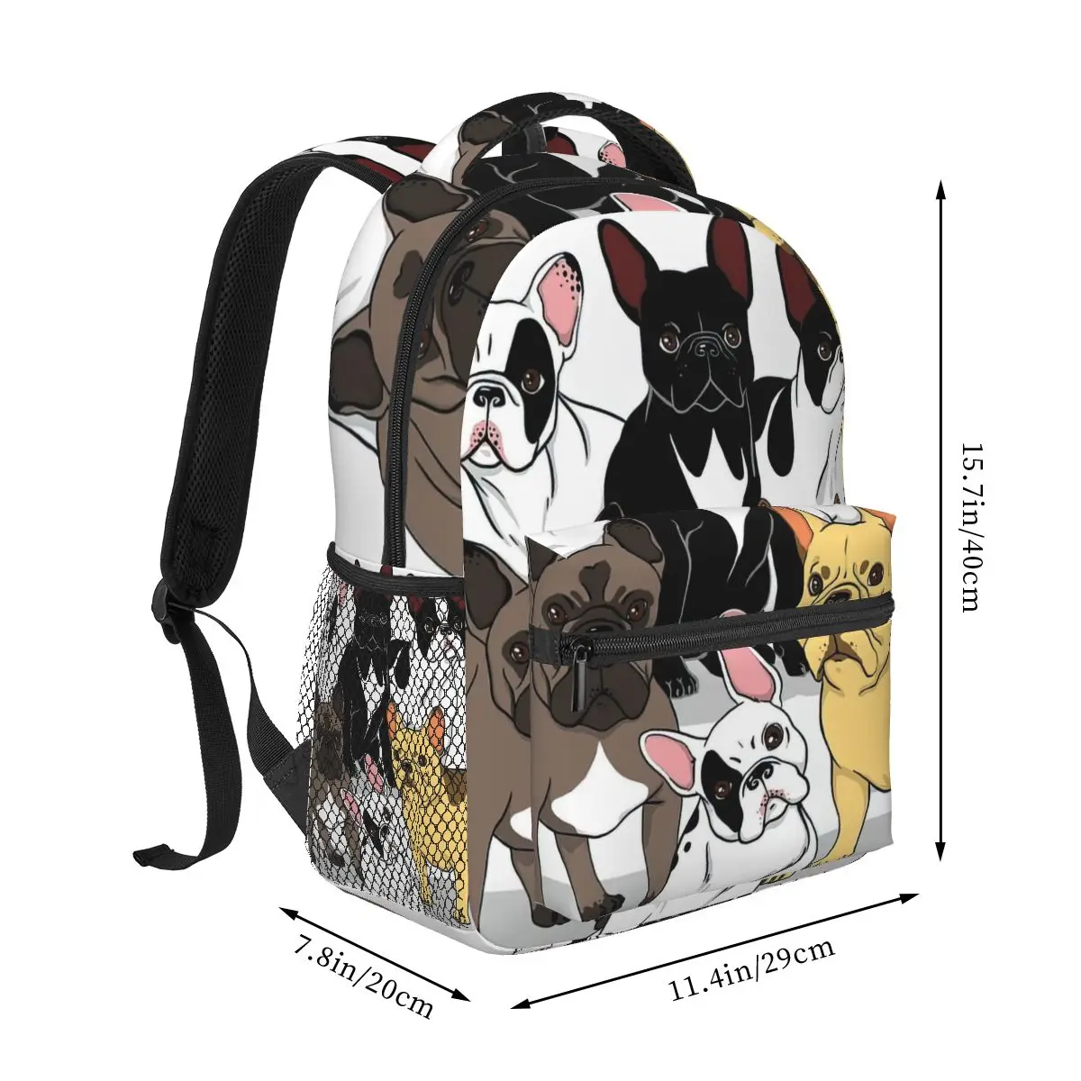 American Bulldog Backpack for Girls Boys Travel RucksackBackpacks for Teenage school bag