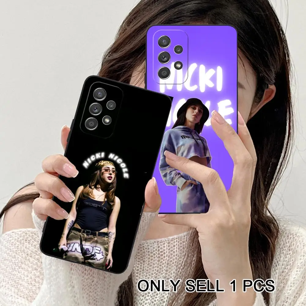 Nicki Nicole Phone Case for Samsung Galaxy A26 25 24 23 22 21 17 16 15 14 13 12 11 5G Soft TPU Shockproof Cover