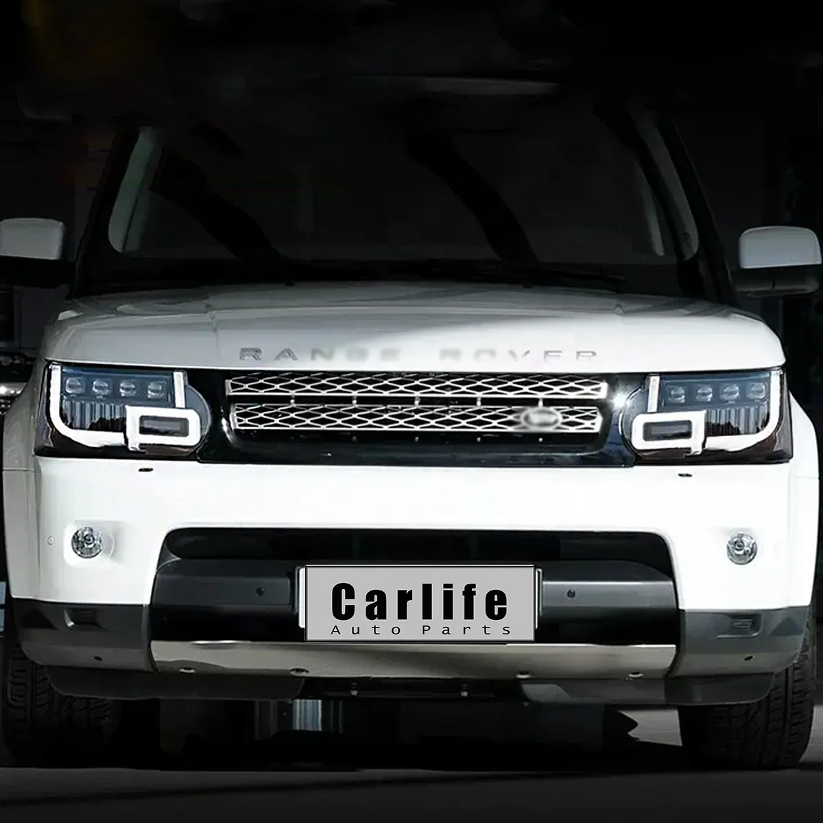 

Светодиодные автомобильные лампы, передние фары, подходят для L320 Range-rover-sport 2010 2011 2012 2013, обновление до светодиодных фар с 4 линзами