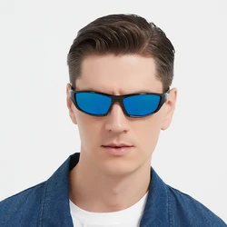 2Pieces Fashion Vintage Sports Sunglasses Men Women Fishing Running Cycling  Sport Man Sun Glasses Anti-Glare Eyewear