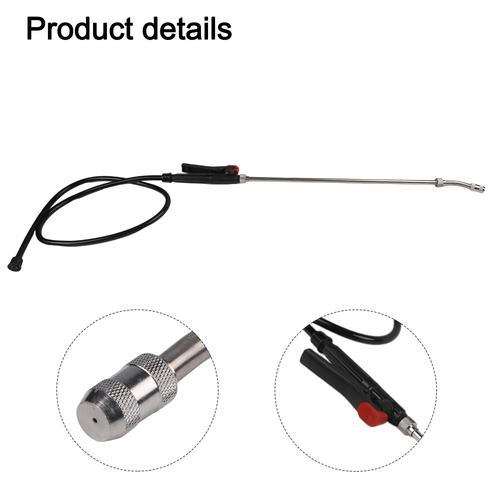 29 Inch Sprayer Wand with Stainless Steel Construction and Adjustable Nozzle Designed for Long Lasting Performance