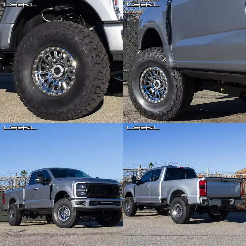 i Forged Beadlock Wheels 17 Inch 18 19 LSGZL Custom 8x180 8x170 8x6.5 6x5.5 6x139.7 Forged OffRoad Wheels for chevy 1500 2500