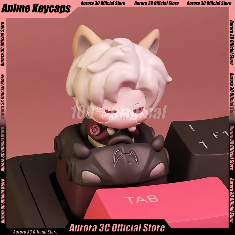 

Ceke Love And Deepspace Keycaps Cosplay Cat Ear Keycap Mechanical Keyboard Keycaps Cartoon Kforce Back Customized Pc Accessories