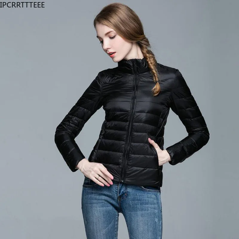 Leichte Padded Jacken frauen Jacken Frühling 2021 Mit Kapuze Ultraleicht Stepp Mantel für Warme Winter Unten Mäntel Licht Puffer