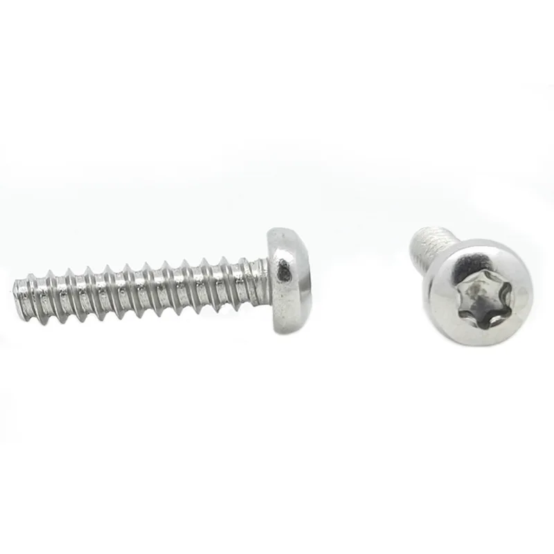 5/10pcs ST2.2/2.6/2.9/3/3.5/3.9/4.2/4.8 304 Stainless Steel Pan Head Machine Flat Tail Self Tapping Torx  Six Lobe Screw Bolt