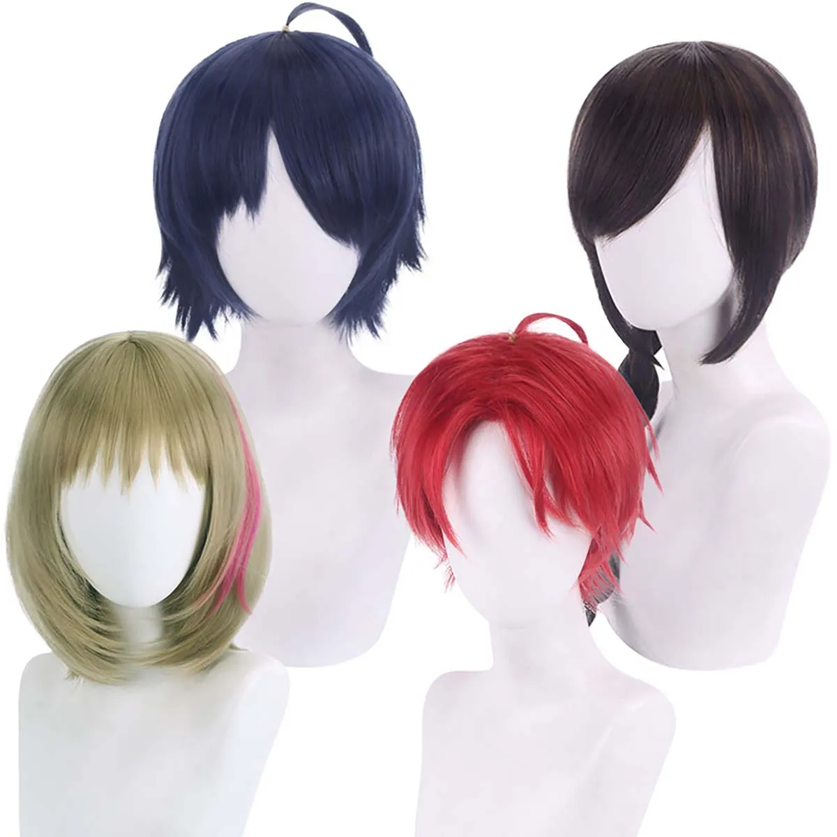 อะนิเมะ WONDER EGG PRIORITY Momoe Sawaki Ohto Ai คอสเพลย์วิกผมสําหรับชาย