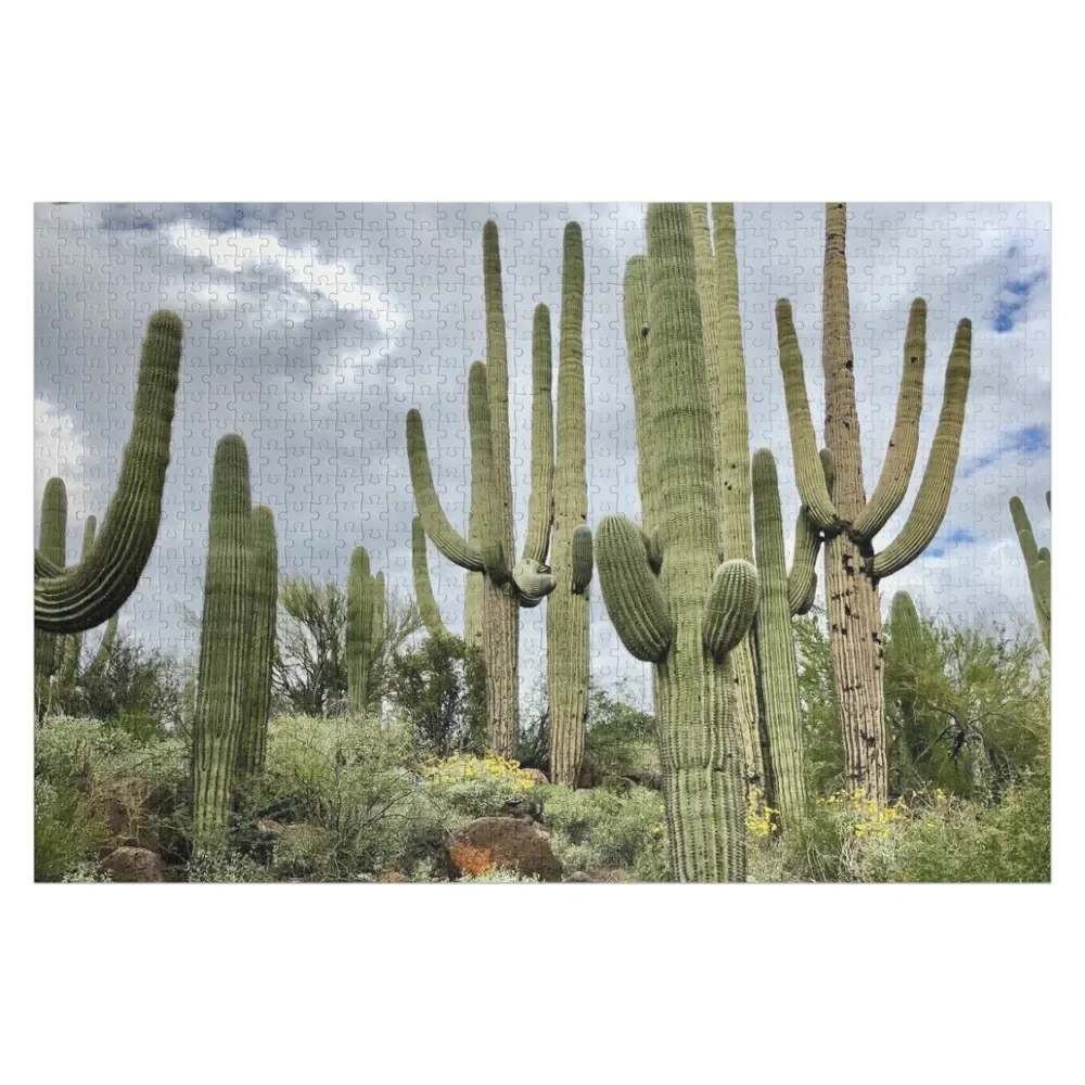 Majestic Saguaro Jigsaw Puzzle Personalized Toy Personalized Wooden Name Photo Personalised Toys Puzzle