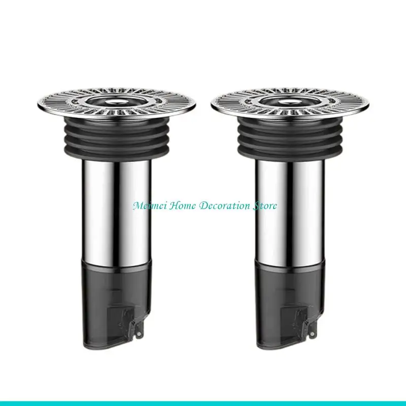 H7BF Stainless Steeled Bathroom Sink Drain Filter With Extended Shaft Shower Drain Plug