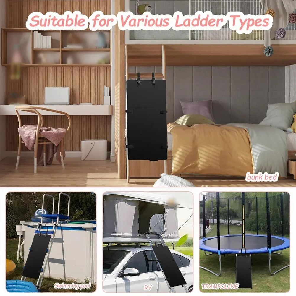 Bunk Bed Ladder Cover Ladder Lock Ladder Pad Adjustable Safety Pad Prevent-Kid From Climbing Ladder Cover Board Lock ﻿