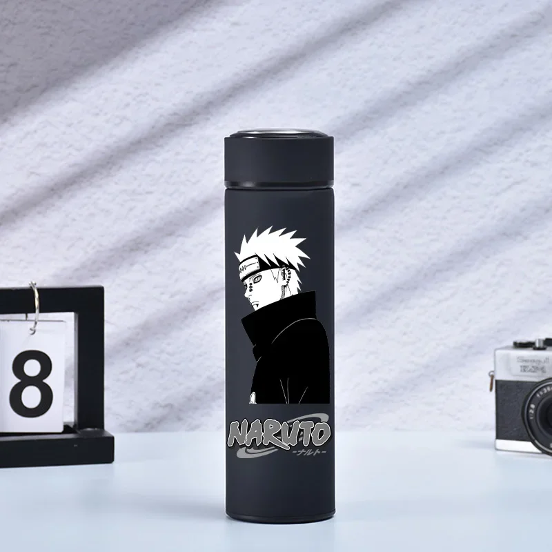 500ML NARUTO Matte Stainless Steel Adult Office Insulated Water Bottle Children's Anime Large Capacity Portable Travel Bottle