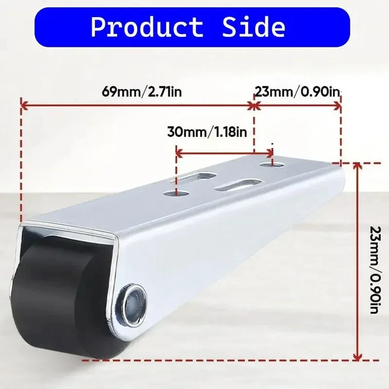 Movable Directional Wheel, Solid Simple Fixed Roller, Table Foot, Mini Mobile Roller, Flexible, Silent Anti-Wear Wheel, Roller image 5