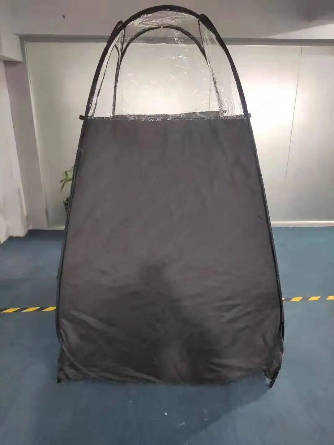 Spruzzo salone PVC abbronzante trasparente copertura semplice cambio vestiti tenda da bagno all'aperto senza porta