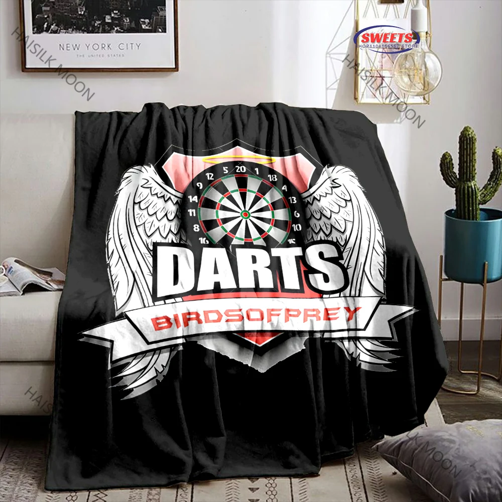 Manta deportiva 3D Dart Target, manta suave y acogedora para hombre, manta portátil para sofá, varios tamaños, regalo para cumpleaños, Navidad