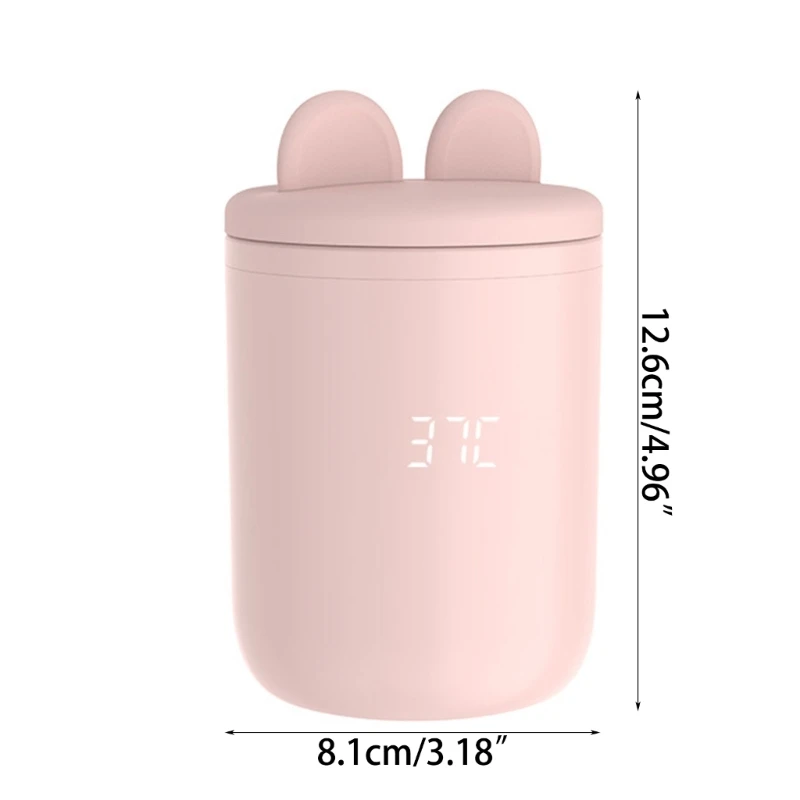 Portable Baby Bottle Warmer Electric Bottle Warmer USB Rechargeable Warmer Lightweight & Travel Friendly for Parents