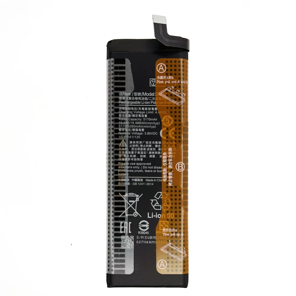 Genuine BM52 5260mAh Battery For Xiaomi Mi Note 10 Lite / Mi Note 10 Pro / CC9pro CC9 Pro Phone Batteries+Tools