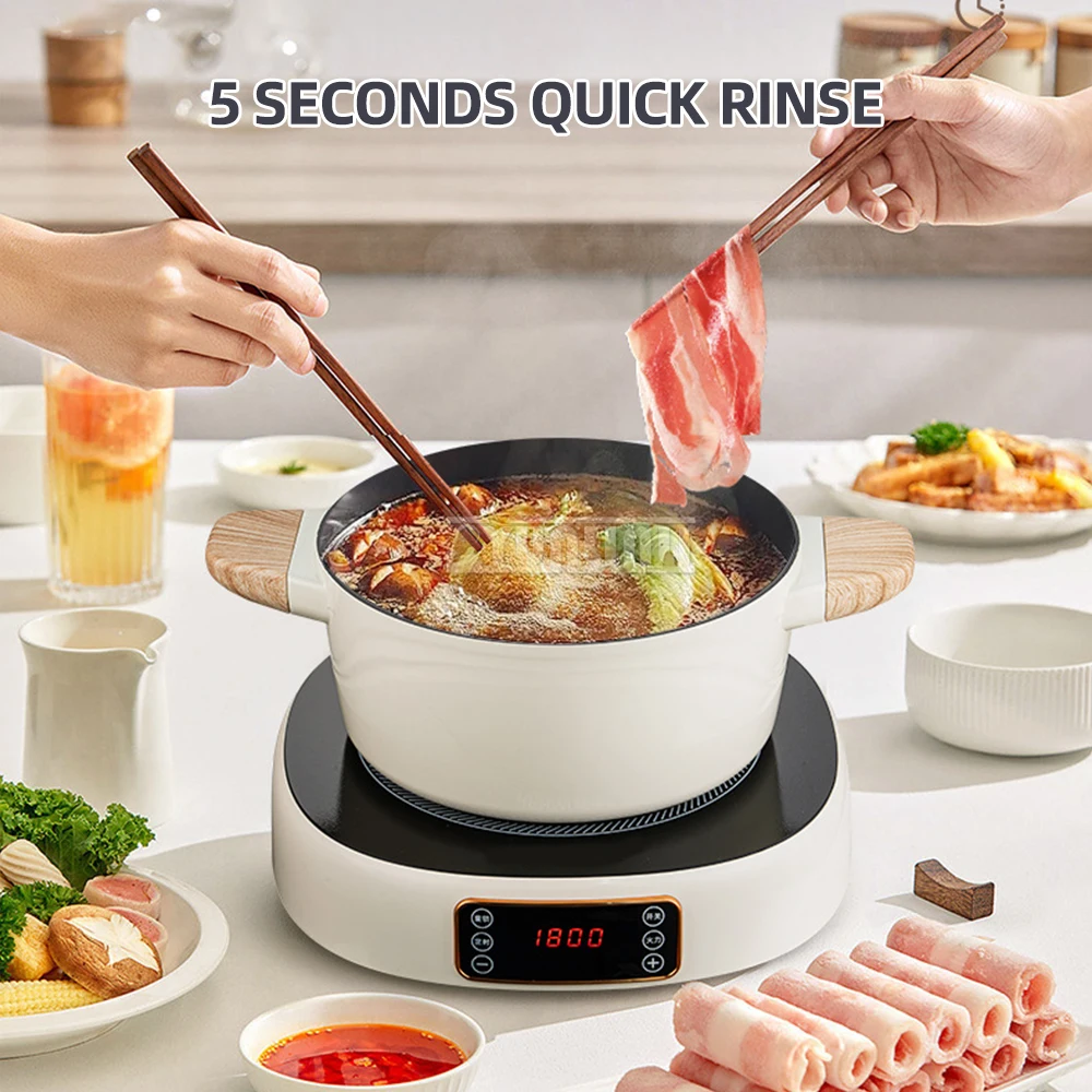Multifunctional Round Smart Induction Cooker 3500W Electric Heating Furnace Water Boiler Cooking Plate