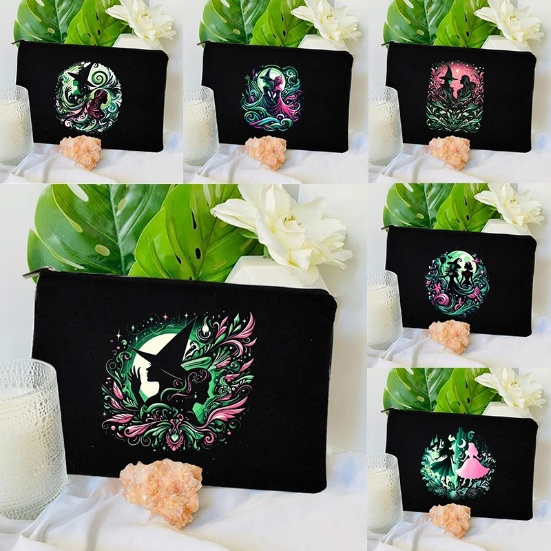 Wicked The Musical Zipper Lipstick Bag Glinda Elphaba Inspired Musical Lover Gifts Purse Musical Theater Fans Gift Pencil Case