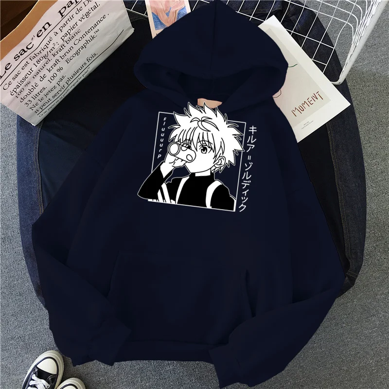 Anime Hunter X Hunter Women's Hoodie Kurapika Devil Eye Hoodies Women Streetwear Pullover Harajuku Unisex Sweatshirt Clothes