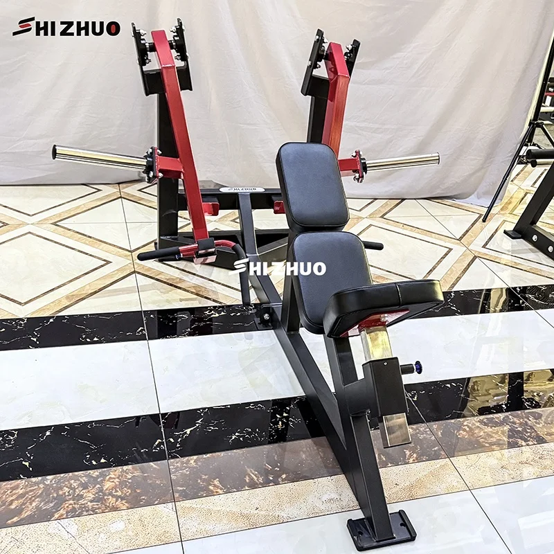 

Shizhuo Hot Sale Commercial Gym Strength Equipment Bodybuilding Plate Loaded Back Muscles Incline Level Row for Gym