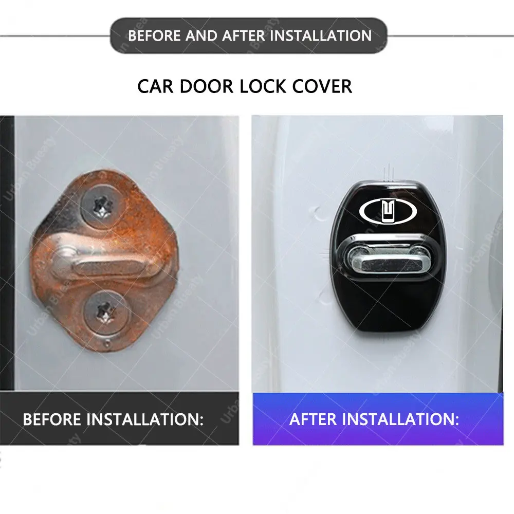 Car Door Lock Cover Auto Emblems Case for OAO Moskvitch Москвич 3 Comfort Москвич 3e Москвич 5 Москвич 6 Car Styling Accessories