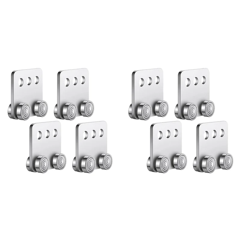 

AA19 8 Pcs 4 Wheel Trolley Assembly Roller Trolley Stable Welded Channel Roller For 1-5/8Inch Wide Strut Channel