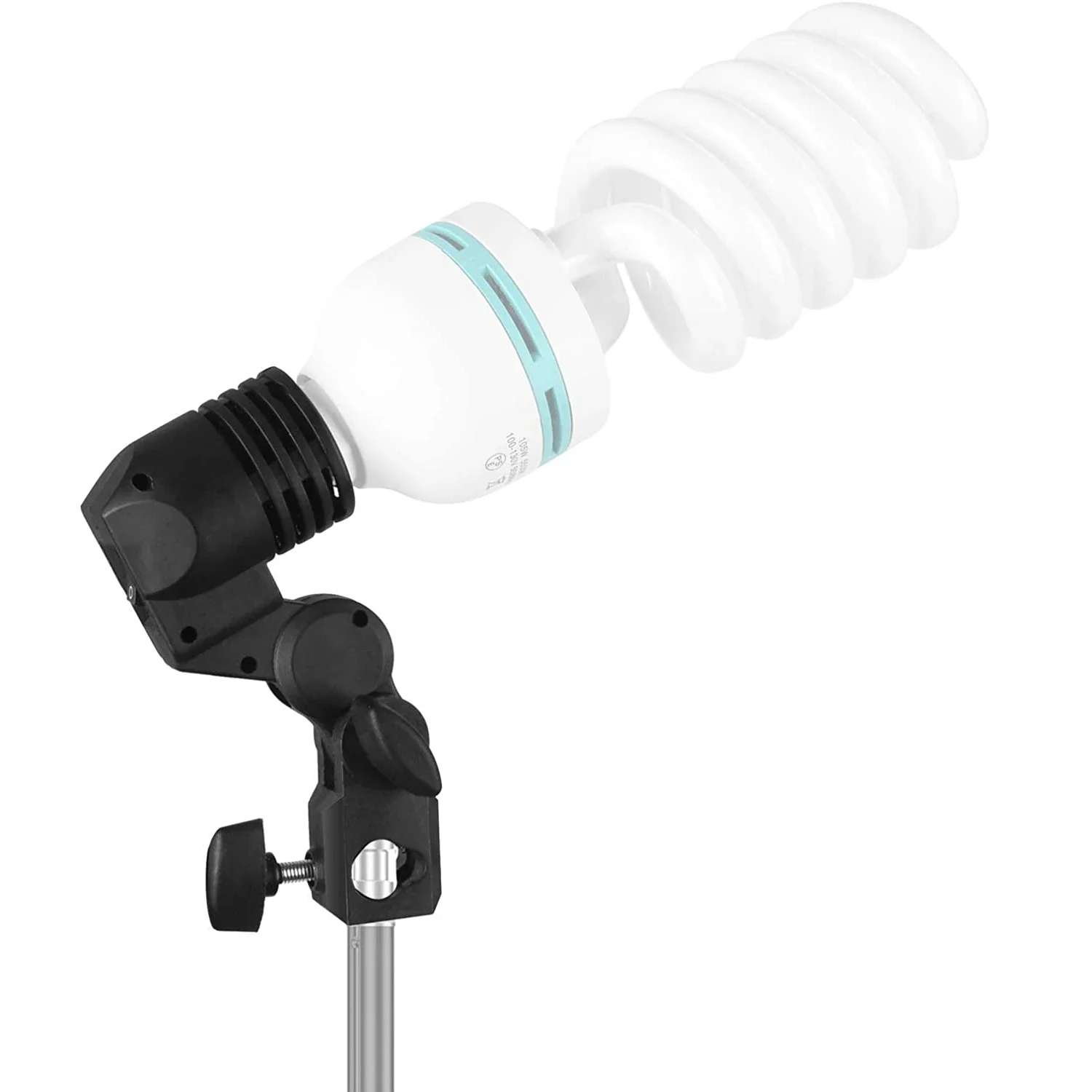 E27 CFL lampa fluorescencyjna gniazdo żarówki z przełącznikiem i uchwytem na parasol 5/8 "odbiornik do statywu statyw świetlny Photo Studio Portrait — zdjęcie produktu 7