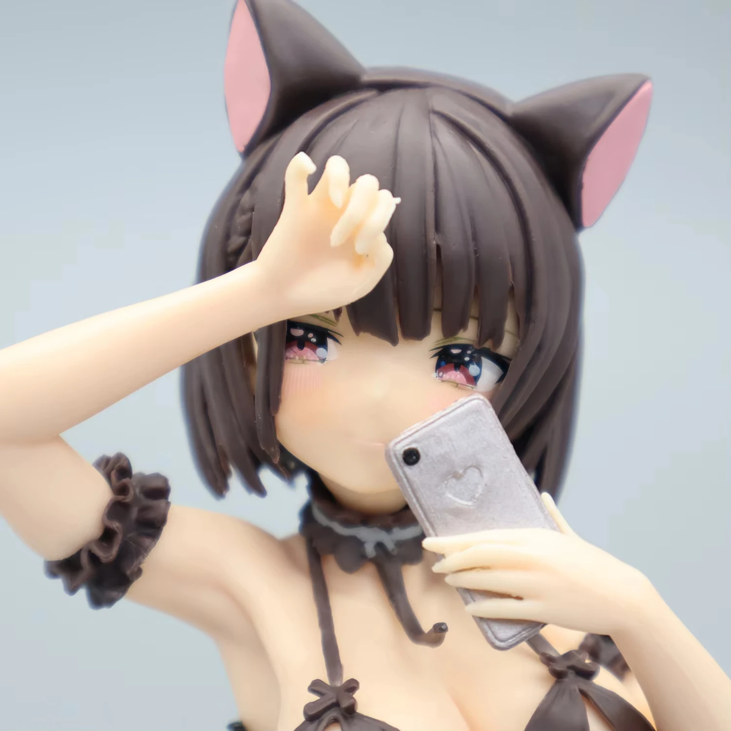 Rosa 15cm ayaka-chan 1/6 escala anime figura de ação pvc hentai coleção boneca modelo brinquedo presente rugido posando na frente do espelho