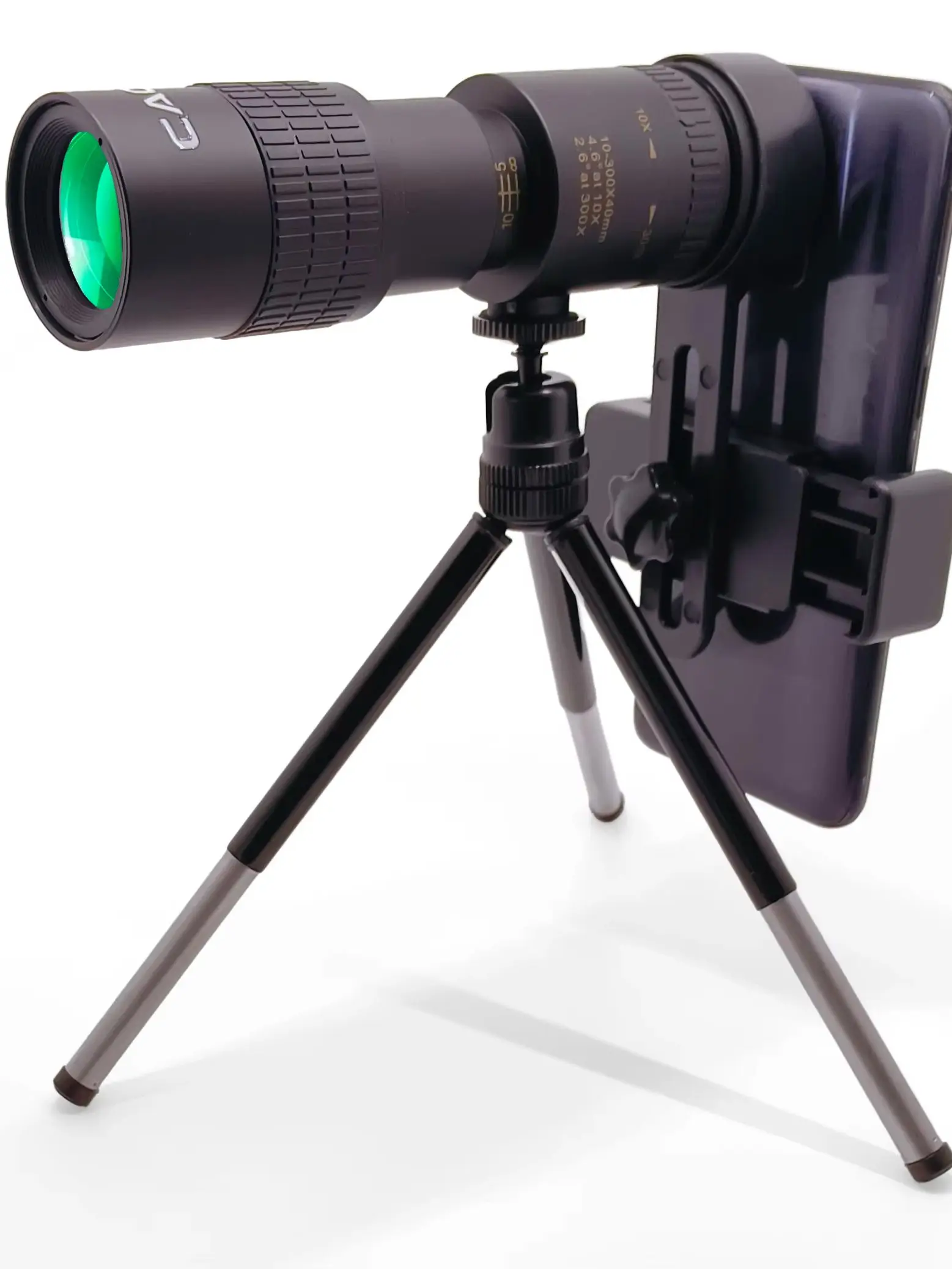 Monokular CAOX 10-30x40, teleskop o dużej mocy, z podwójnym ustawianiem ostrości, optyczny zoom, wysokie powiększenie, daleki zasięg, teleskop nocny. — 2