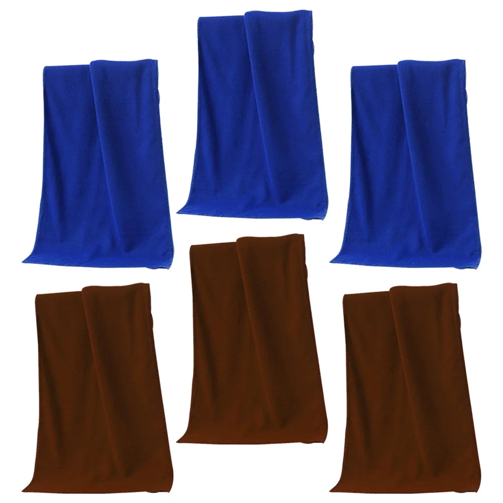 

8pcs Microfiber Absorbent Towels Cleaning Cloths Car Detailing Kitchen Dish Rags Water Absorbing Durable Reusable Blue