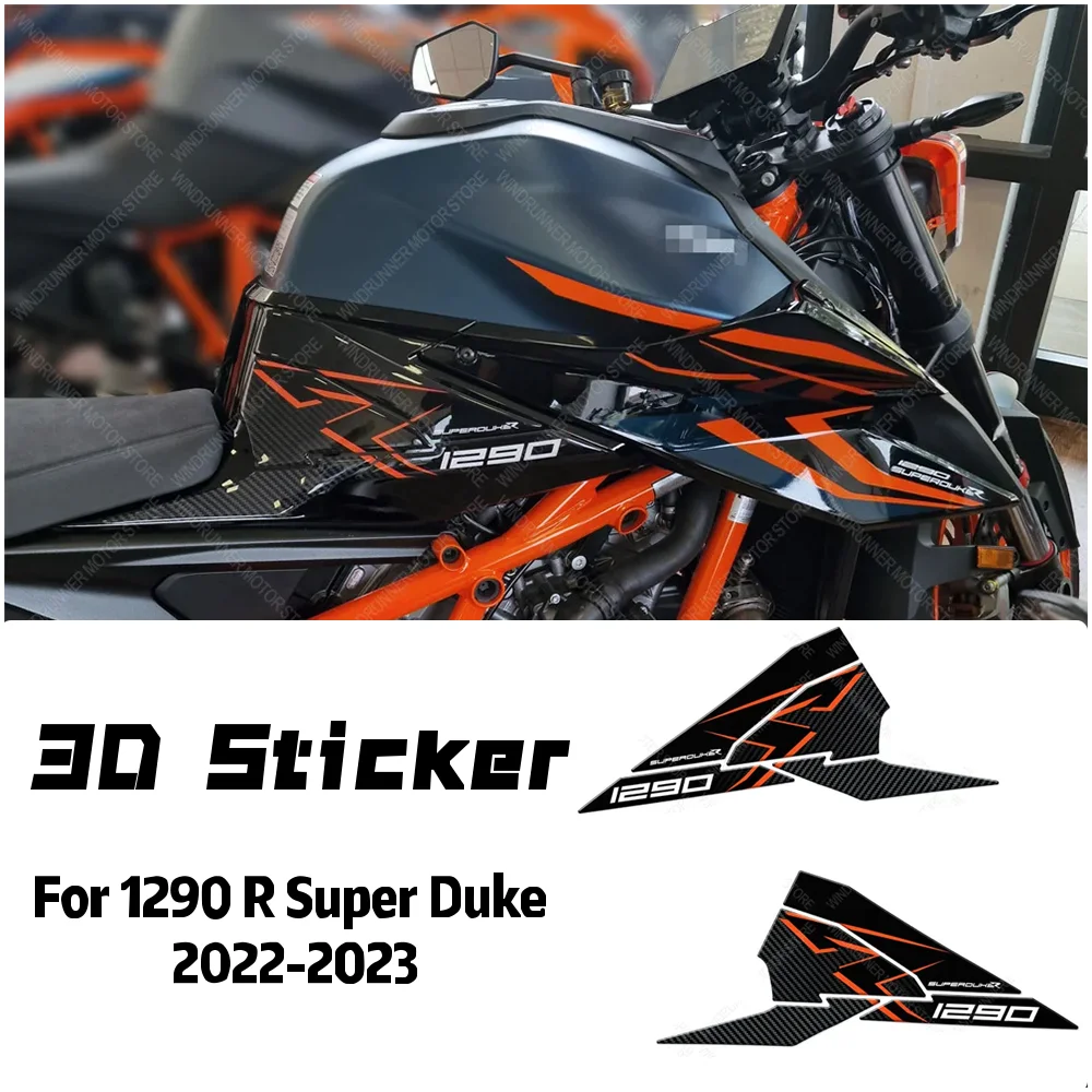 Stickers Motorcycle Side 3D Resin Protective Sticker For 1290 R Super Duke 2022-2023