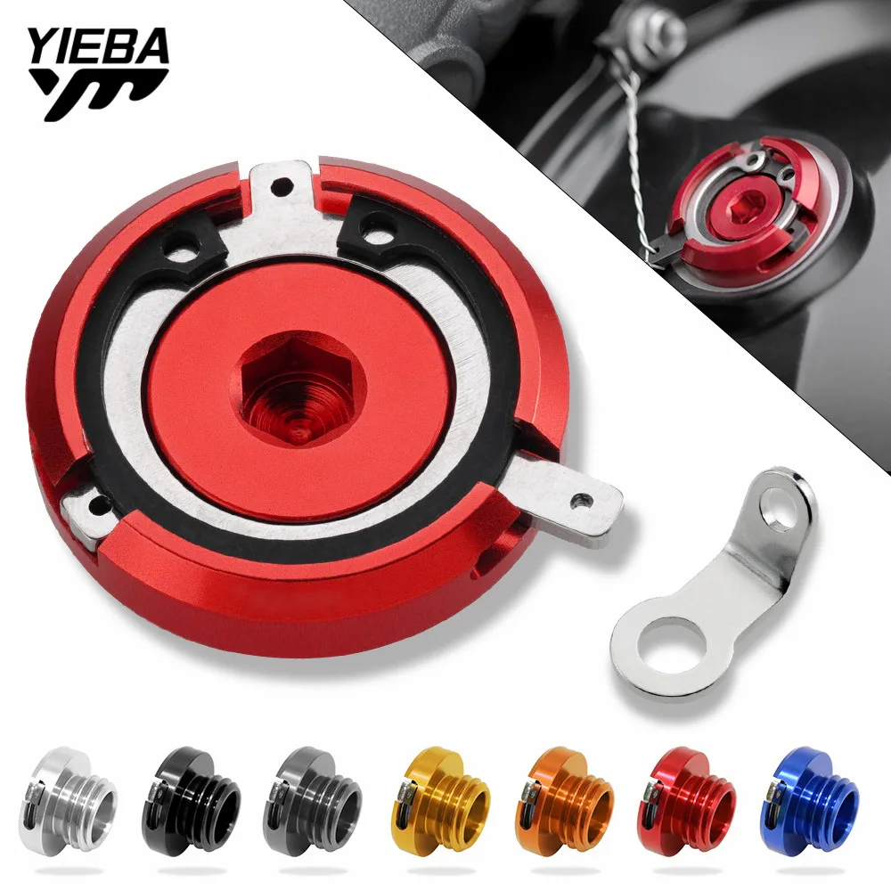 Motorcycle Engine Oil Filter Cover Motocross Plug Cap M20*2.5 For Ducati hypermotard 950 2019 2020 CNC Aluminum Accessories