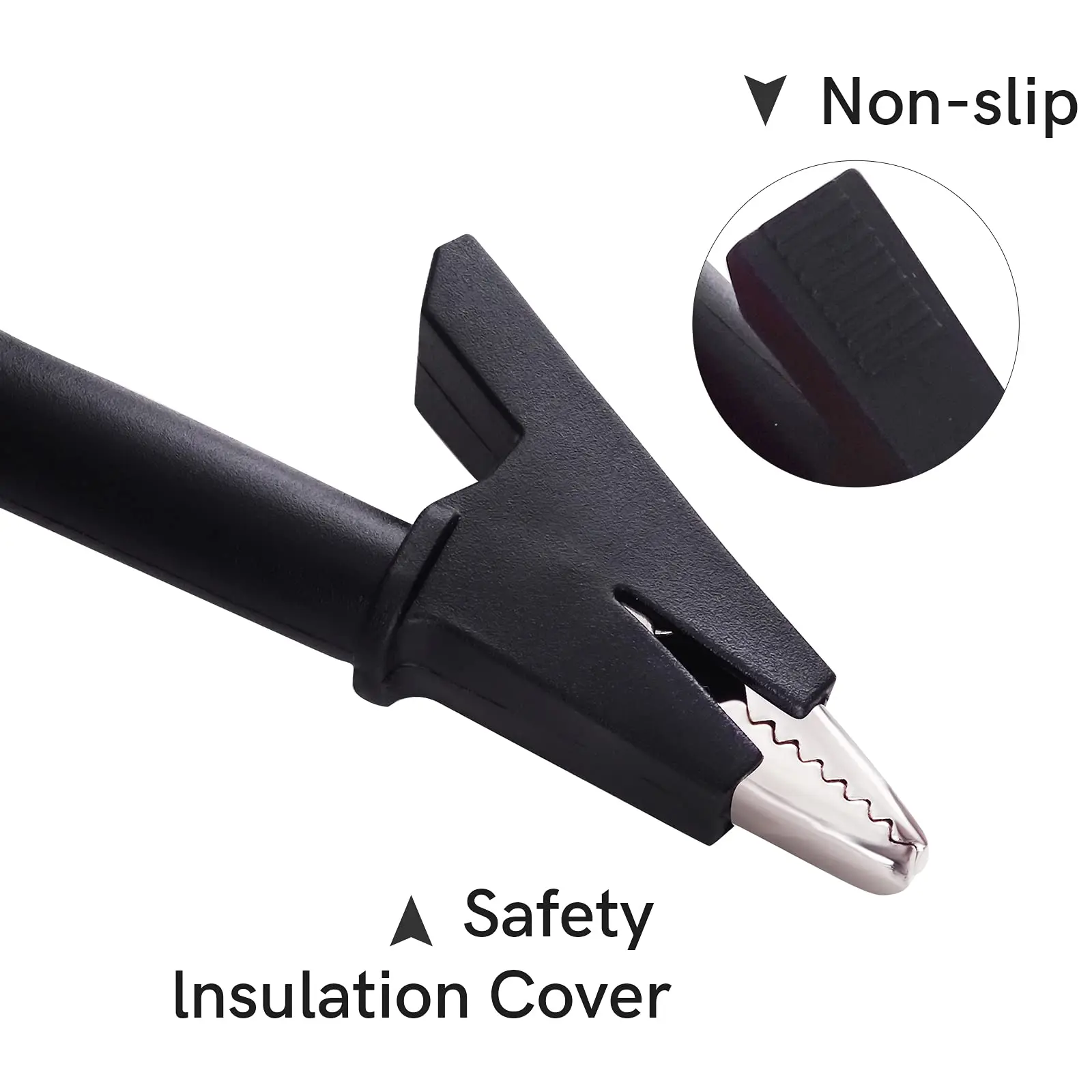 5PCS Test Leads 4mm Stackable Banana Plug to Crocodile Alligator Clips Flexible Cable Wire 3.3ft/1m for  Electrical Testing