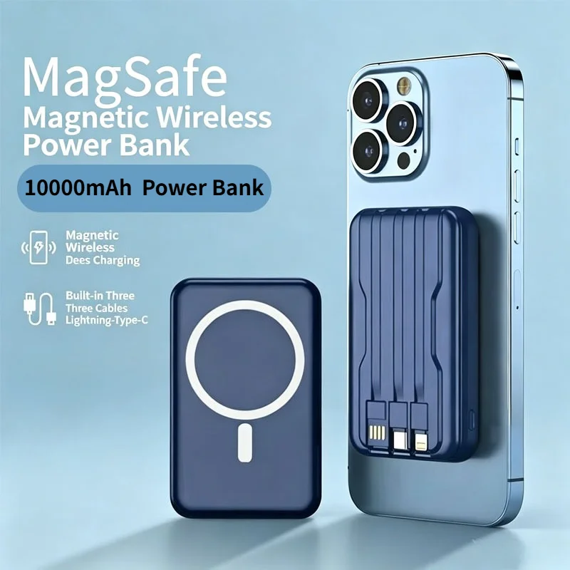 Magnetic Power Bank for Magsafes 10000mAh Wireless PD 22.5W Fast Charger Powerbank External Battery for IPhone Samsung Xiaomi