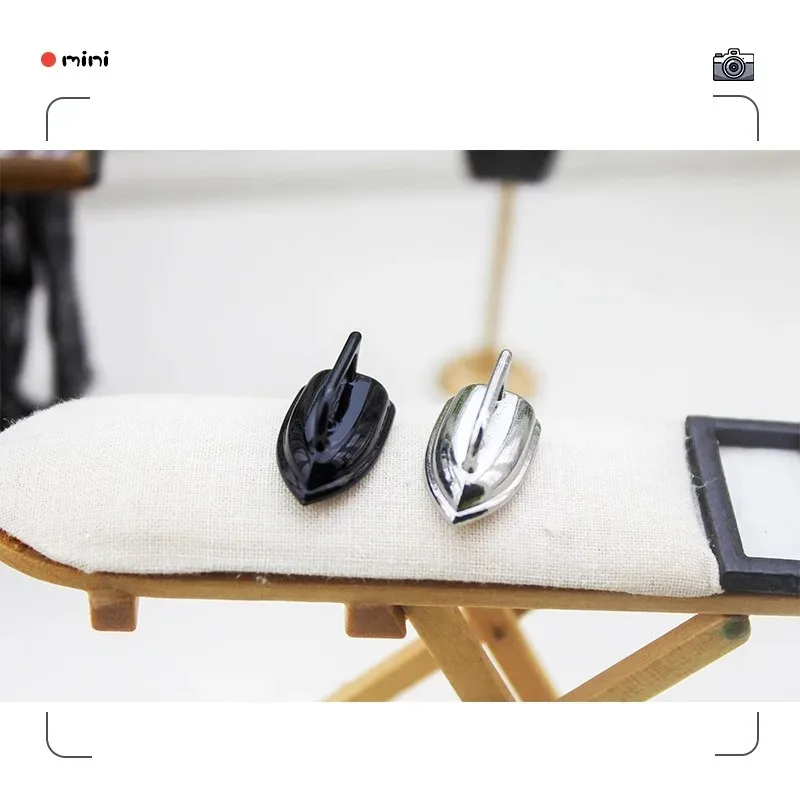 1:12 Scale Dollhouse Sewing Scene Miniature Models, Premium Silver Hot Stamping Mini Decor Ornament Accessories