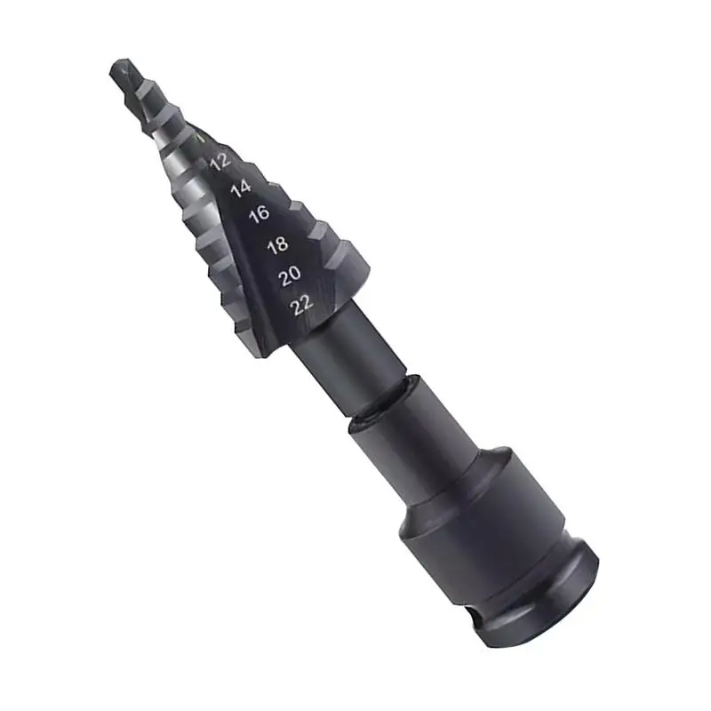 Step Drill Bit Electric Wrench Drill Bit Stepped Up Bits Home Tools Multi Size Hole Stepped Up Drill Bit For Stainless Steel