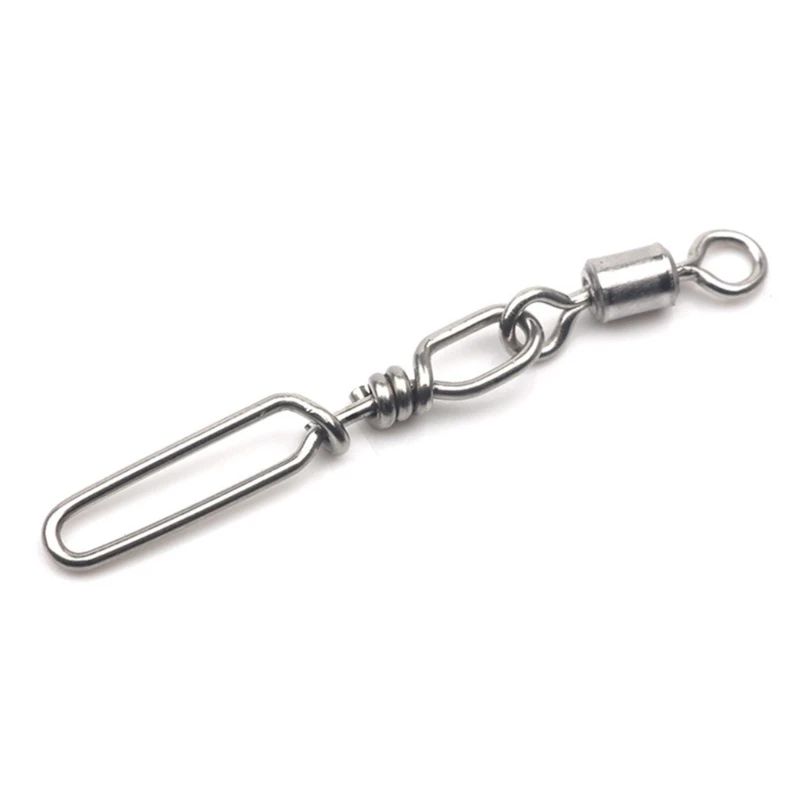 10Pcs Stainless Steel Quick Snaps Power Speeds ​​Swivel Pass Through Guide Rings Sea Fishing Lure Rod Line Connector - view 5