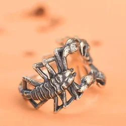 New Domineering Animal Scorpion Open Ring Creative Trend Men's and Women's Rings Personalized Fashion Niche Party Gift Jewelry