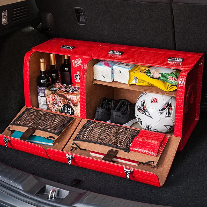 Caja de almacenamiento para coche, maletero, caja de almacenamiento, equipaje para coche, caja de acabado para uso en coche, caja trasera, caja de almacenamiento multifuncional